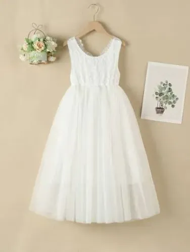 Vestido infantil para festas ou  dama de honra Shein