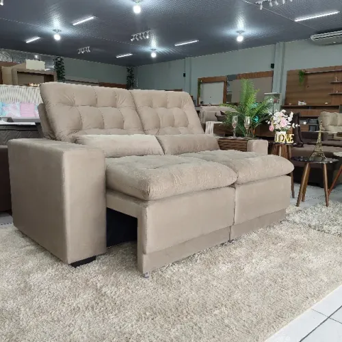 BELÍSSIMO - Sofá novo - estofado macio e barato - Sofá grande 