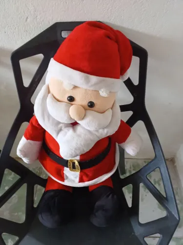 Papai Noel de Pelúcia - Decoração Natalina