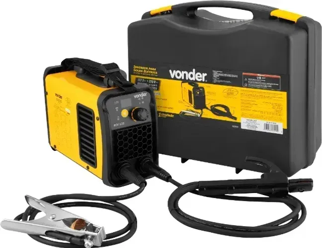 Máquina Inversor de Solda Eletrodo e TIG 120A com Maleta RIV125 Vonder