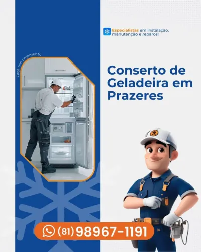 Conserto de Geladeira em Prazeres - Manutenção de Geladeira