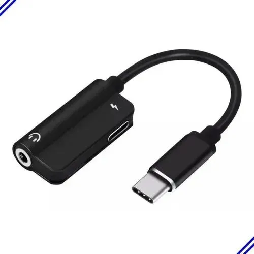 Adaptador USB-C para Fone de Ouvido e Carregamento