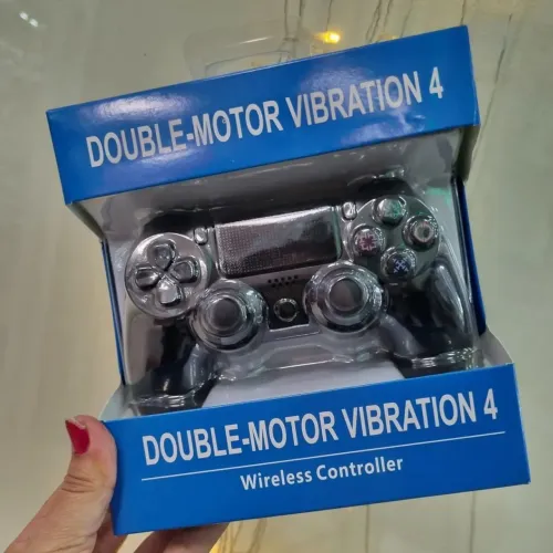 Controle ps4 Wireless Double-Motor Vibration funciona em pc e tv com sistema xbox 