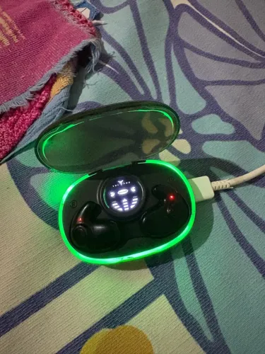 Fone de ouvido bluetooth com carregador