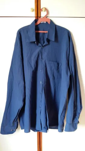 Kit 3 Camisas Sociais Manga Longa - 100% Algodão - Tamanho GG (Novas)