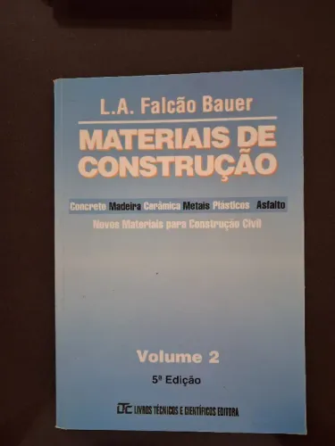 Materiais de construção, volume 2, Livro.