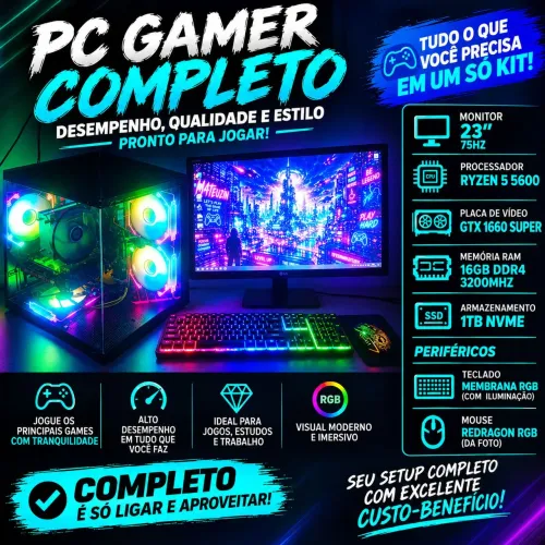 Pc gamer pra sair hoje