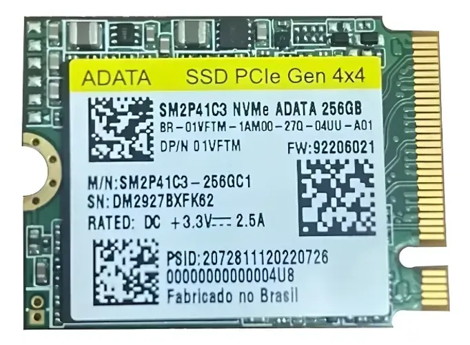 SSD NVMe M.2 2230 ADATA 256GB PCIe Gen4 x4 | Original Dell