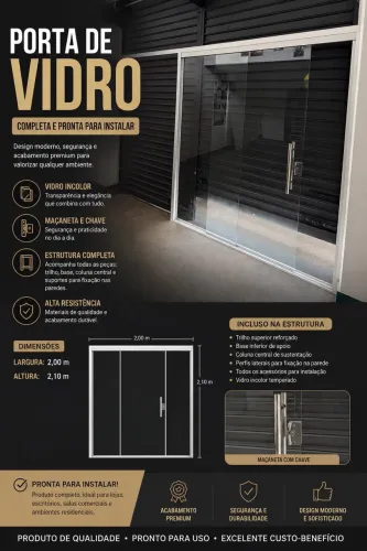 Porta de vidro