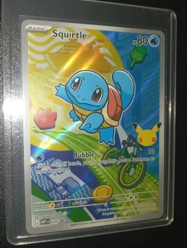 Carta Pokémon Squirtle Parceiro Inicial INGLÊS em Perfeito Estado