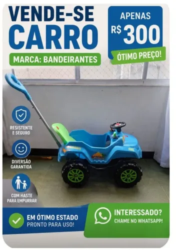 Carrinho bandeirantes