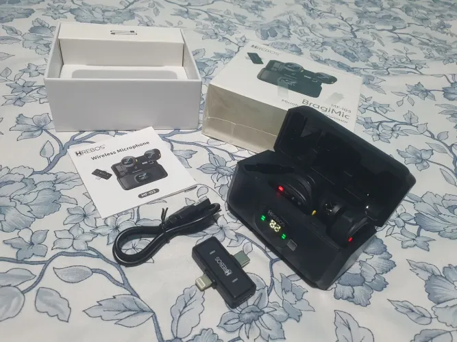 Microfone de lapela Android ou iOS - tipo c ou lightning