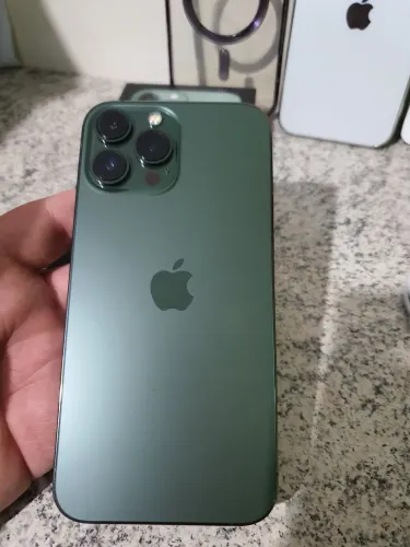 Iphone 13 pro max 128gb verde aceito trocas e volta em dinheiro 