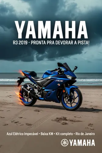 Yamaha YZF R-3 2019 Impecável | Documento Ok | Aceito Cartão e Troca por Custom