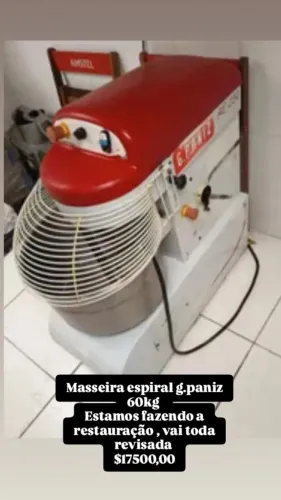 Masseira espiral g.paniz 60 kg