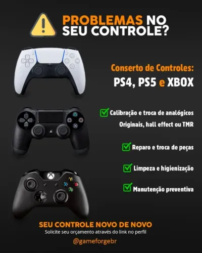 Analógicos Hall Effect e TMR - PS4 PS5 XBOX Nintendo Switch 