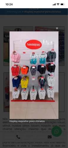 Expositor de chinelo