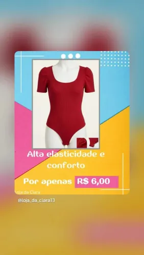 Body Vermelho Baratinho
