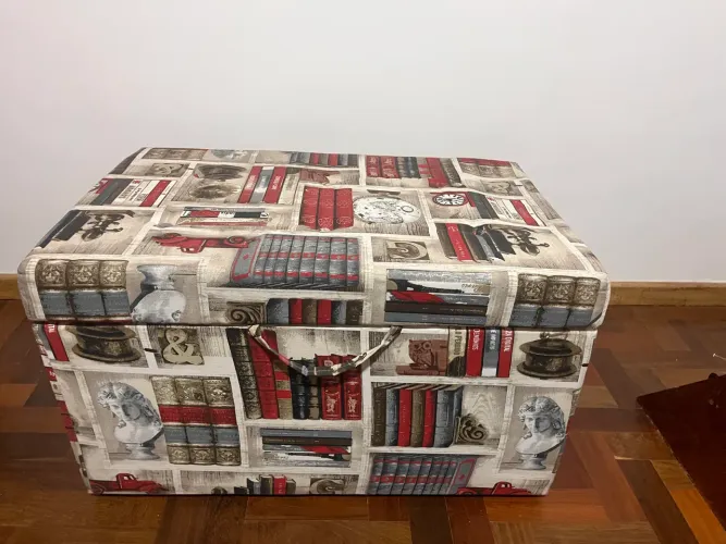 Báu otomano estampado vintage moderna pop