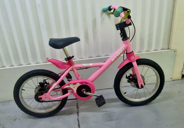 Bicicleta BTWIN Unicórnio Aro 16 Rosa