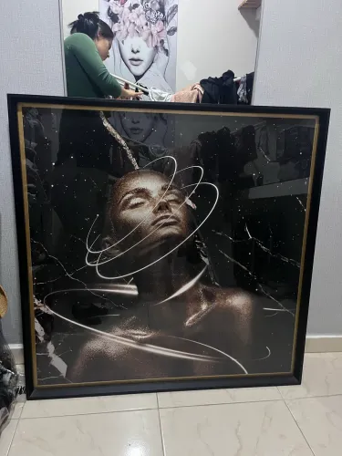 Quadro 1x1m está novíssimo, 1 mês que comprei.