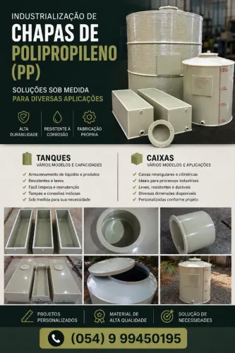 Produtos personalizados em PP