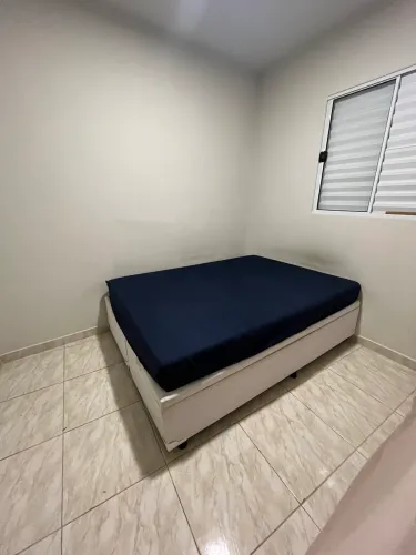 Cama de casal bipartida baú 