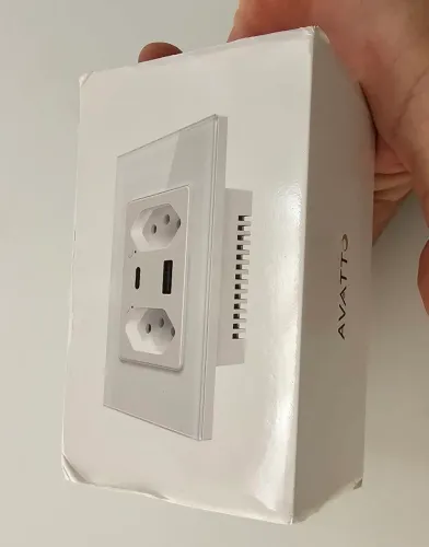Tomada Dupla Inteligente Avatto. Para Alexa ou Google. Fácil instalação. 