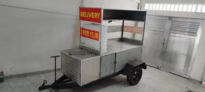 Food truck completo para venda + chapa de hamburguer ou espetinho