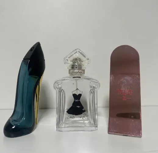 3 FRASCOS VAZIOS DE PERFUME