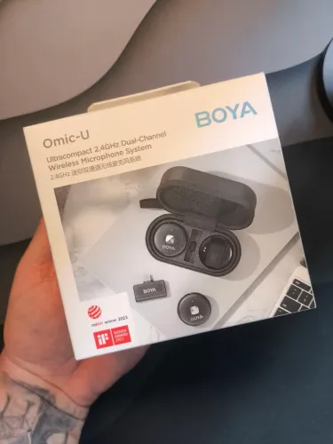 Microfone lapela Boya Omic-U - Sem Uso