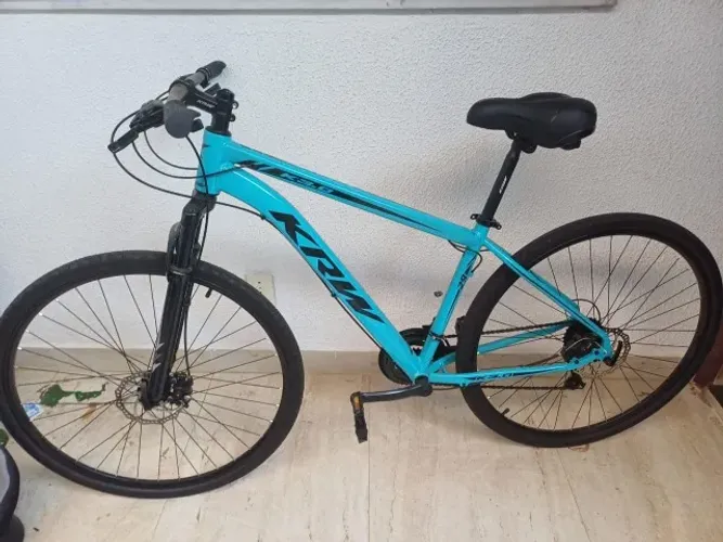 Bicicleta Aro 29 KRW Câmbio Shimano Tz 21 Marchas Freio a Disco, Pneu Slick, Banco Grande