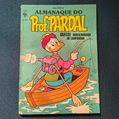 Almanaque do professor pardal Nº 1 (Ed. Abril, 1987) com mini almanaque do Lampadinha.