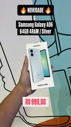 Samsung Galaxy A06 64GB / 4GB RAM / Silver - Loja Fisica