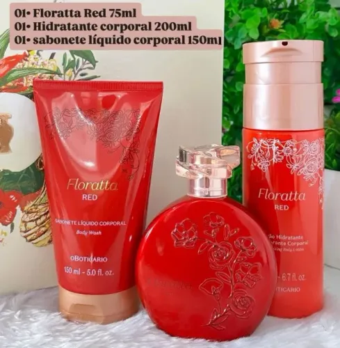 Presente Floratta Red. Kit Boticário. Original e lacrado. Faço entregas.