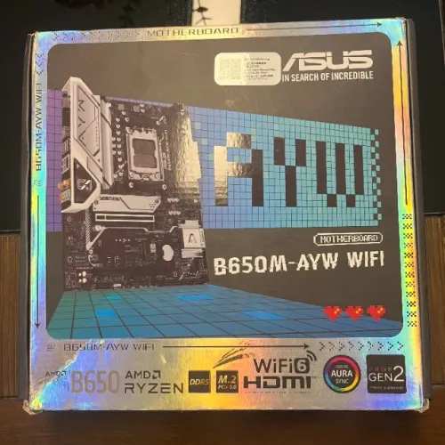 Placa-mãe Asus AYW B650M (nunca usado)
