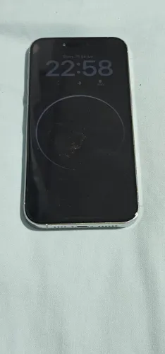 IPhone 14 pro Max 126 GB bateria em bom Estado branco