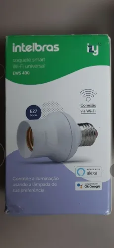 2x Soquetes Smart Wi-Fi Intelbras EWS 400 (E27) - Novos na Caixa