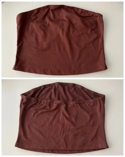 cropped shein marrom