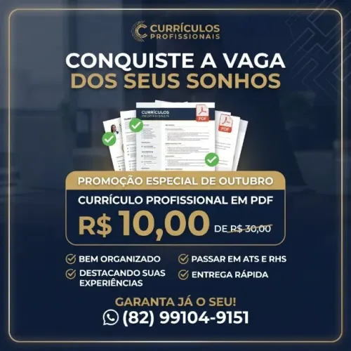 Faço currículos por 10 R$