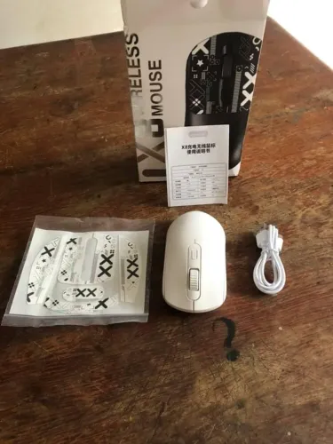 Mouse warvank sem fio recarregável, lacrado, frete grátis 