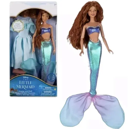 BONECA BARBIE ARIEL LIVE ACTION PEQUENA SEREIA NOVA LACRADA