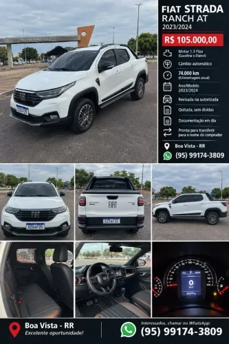 Fiat Strada Ranch 1.3 Flex 8V CD Aut. 2023