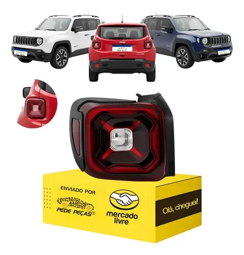 Sinaleira Traseira Esquerda Jeep Renegade 2020 2021 C/led Esquerdo/motorista