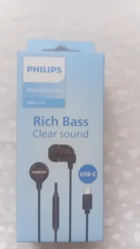 Fone De Ouvido Original Philips Tae2146 tipo C, Com Microfone, Garantia e Nota Fiscal