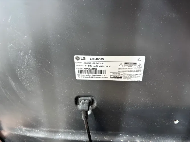 TV LG Smart 49? Full HD LG 49UJ6565 - Não Liga - Para Reparo ou Peças