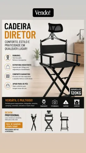 Cadeira Maquiador/Diretor