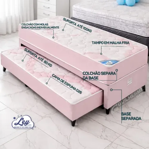 Bicama Solteiro Produto embalado de fábrica