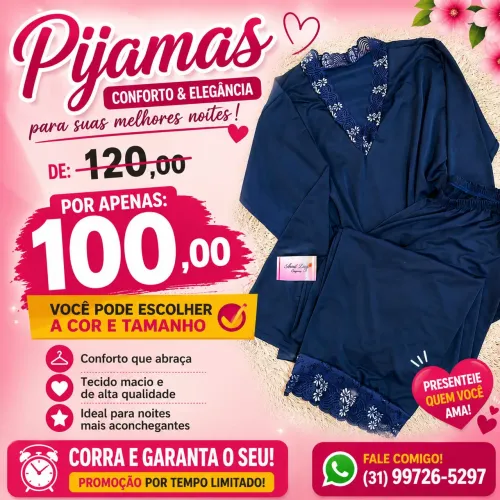 Pijama Feminino várias cores