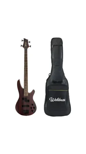 Contrabaixo Ativo Waldman Wib-300 Dn Dark Natural C/bag! Destro Dark Natural Fosco 4